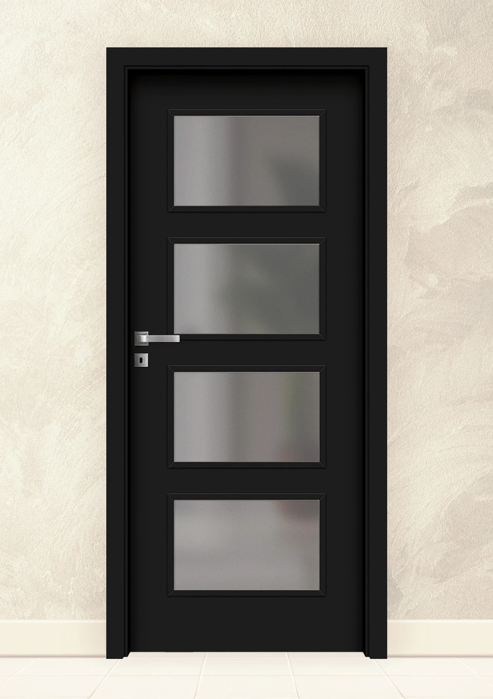 Интериорна врата Invado Merano модел 5 Pure Black