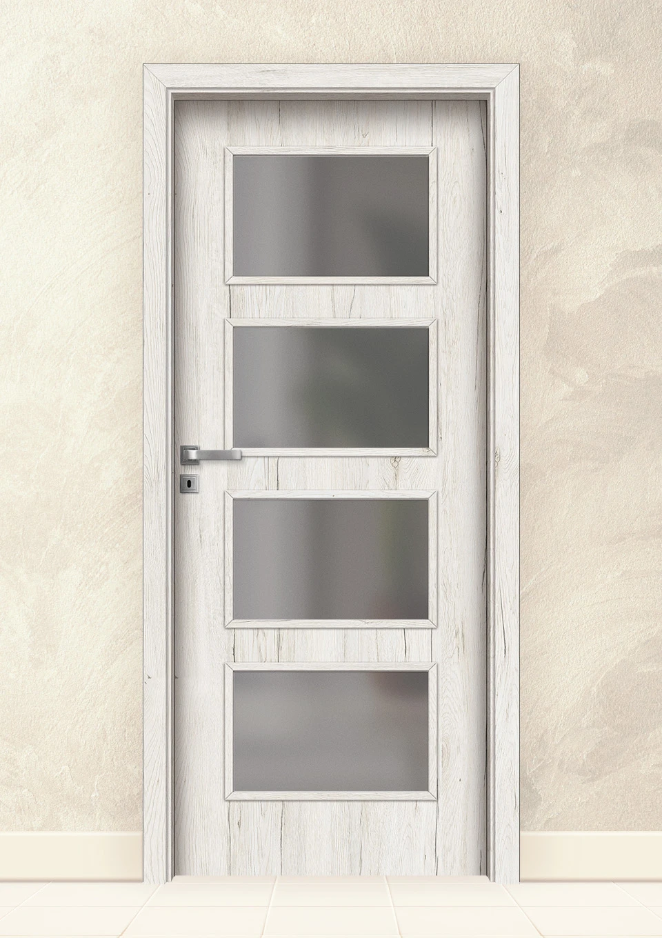 Интериорна врата Invado Merano модел 5 Snowy Oak