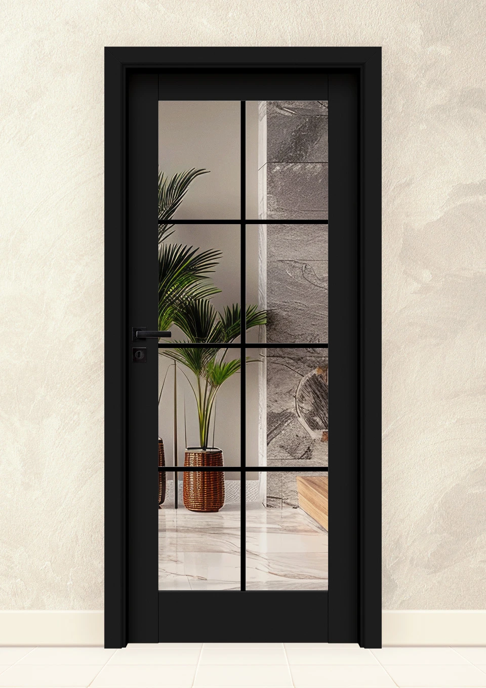 Интериорна врата Invado Vista модел 2 Pure Black