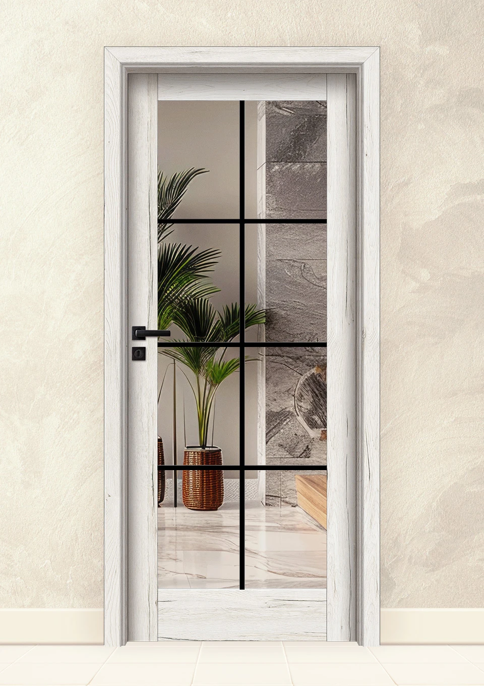 Интериорна врата Invado Vista модел 2 Snowy Oak
